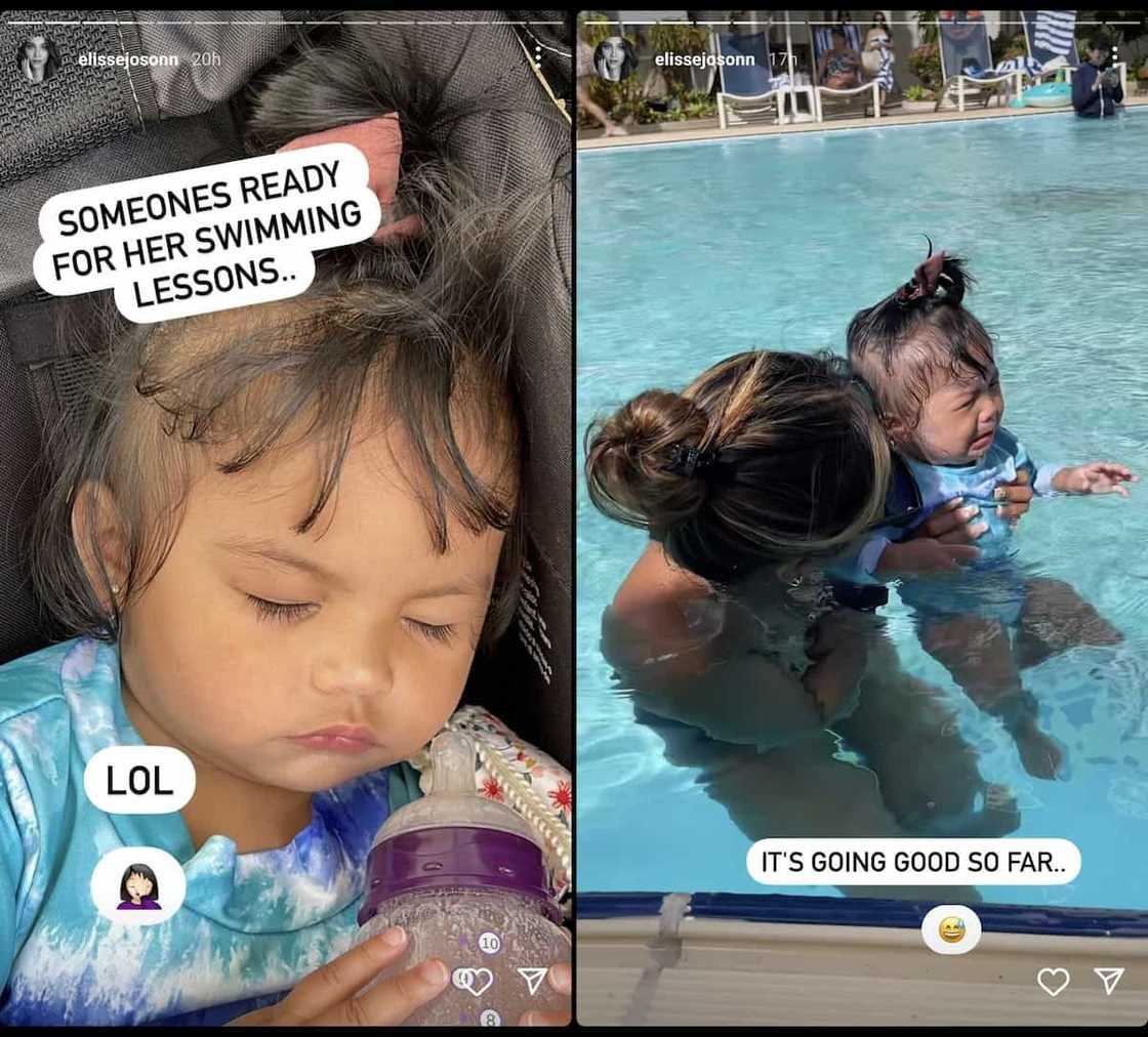 Elisse Joson posts hilarious snaps from baby Felize's swimming lessons Elisse Joson posts hilarious snaps from baby Felize's swimming lessons