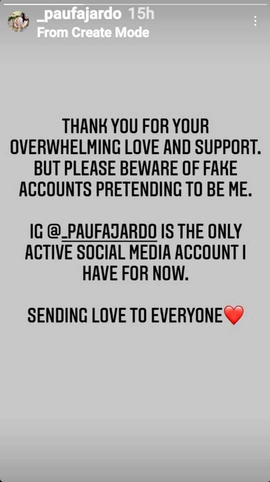 Ex-fiancée ni Scottie Thompson na si Pau Fajardo nagpasalamat sa suporta ng netizens Ex-fiancée ni Scottie Thompson na si Pau Fajardo nagpasalamat sa suporta ng netizens