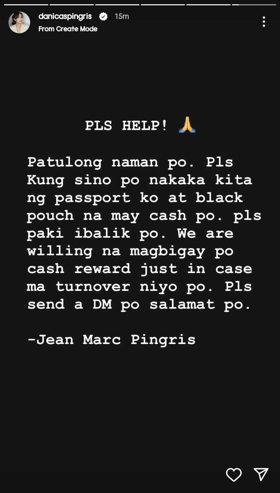 Marc Pingris, humingi ng tulong sa publiko: "Please pakibalik po" Marc Pingris, humingi ng tulong sa publiko: "Please pakibalik po"