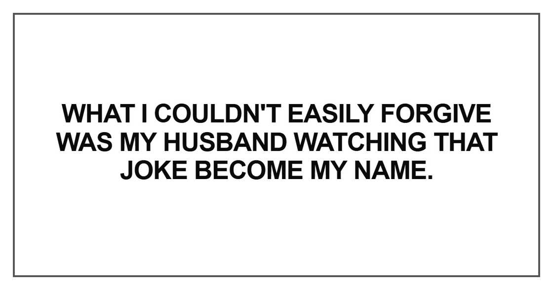 What I couldn't easily forgive What I couldn't easily forgive