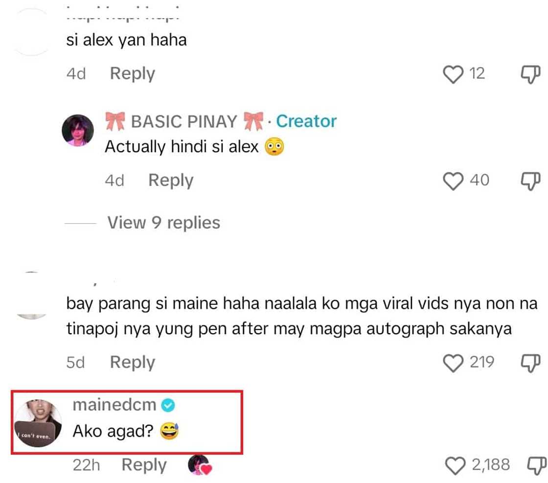 Maine Mendoza sa mga hula ng tao sa isang blind item: "Ako agad?" Maine Mendoza sa mga hula ng tao sa isang blind item: "Ako agad?"