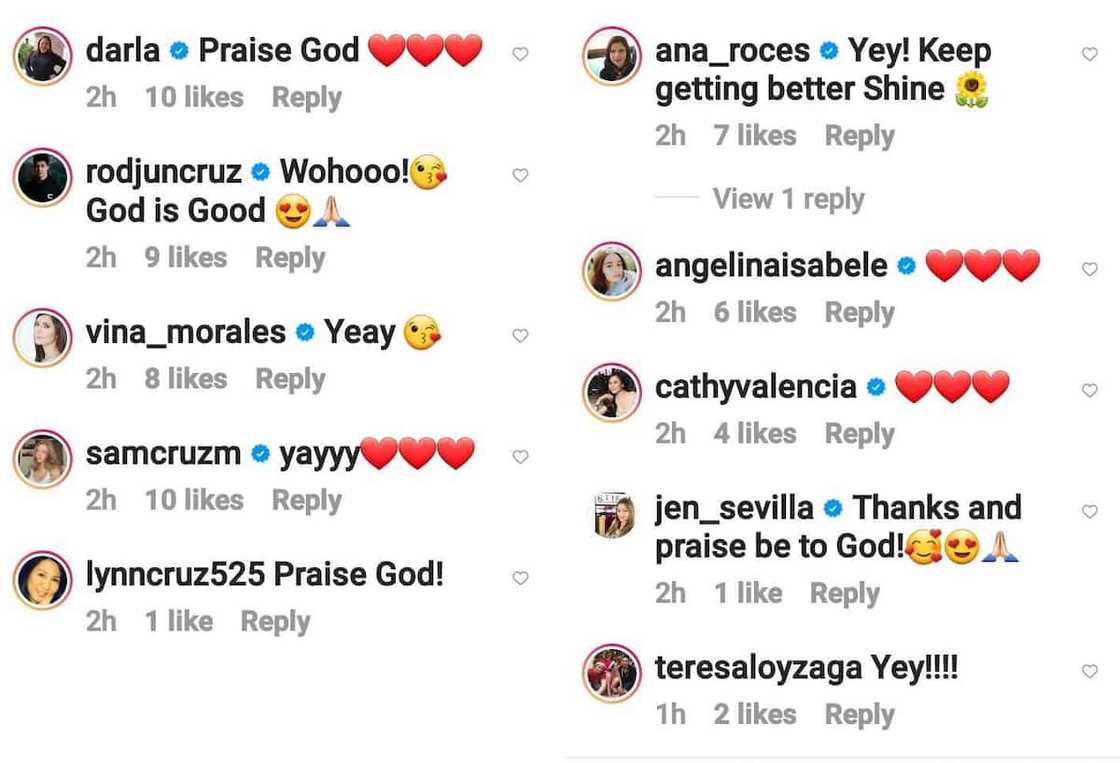 Sunshine Cruz recovers from COVID-19; celebrities express joy for her