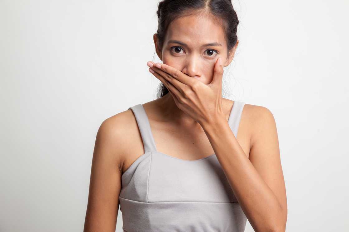 A bride in disbelief