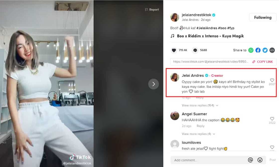Jelai Andres, nagpaliwanag kaugnay sa nag-viral na TikTok video niya Jelai Andres, nagpaliwanag kaugnay sa nag-viral na TikTok video niya