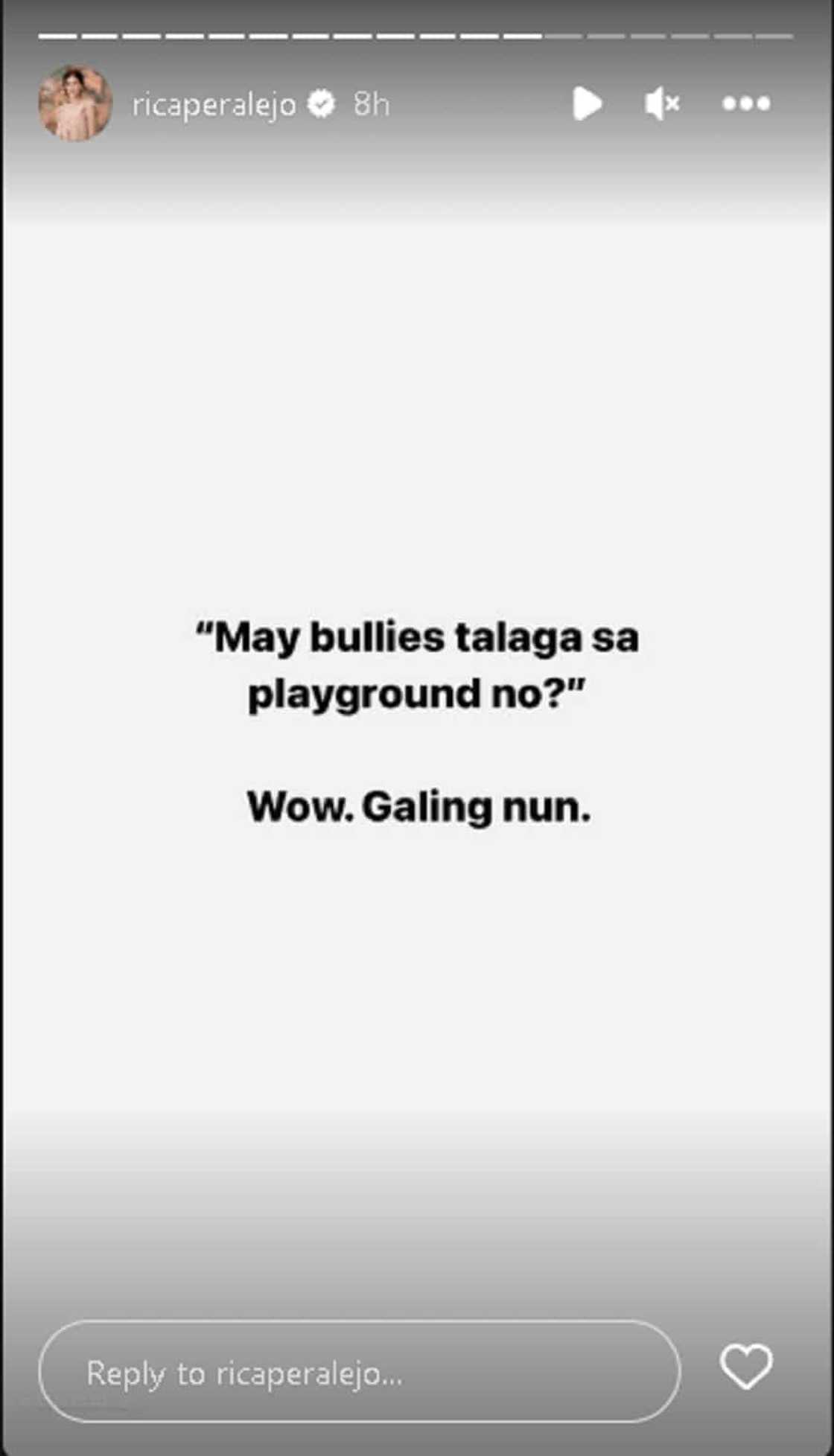 Rica Peralejo, ipinapanalangin na lang mga bullies kahit asar na siya sa kanila: “Pray for their healing” Rica Peralejo, ipinapanalangin na lang mga bullies kahit asar na siya sa kanila: “Pray for their healing”