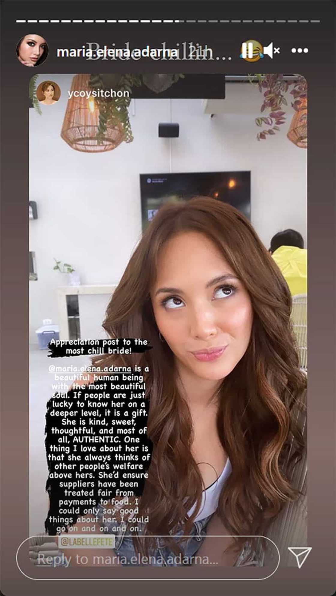 Ellen Adarna, tinawag na ‘the most chill bride’: “A beautiful human being with the most beautiful soul” Ellen Adarna, tinawag na ‘the most chill bride’: “A beautiful human being with the most beautiful soul”