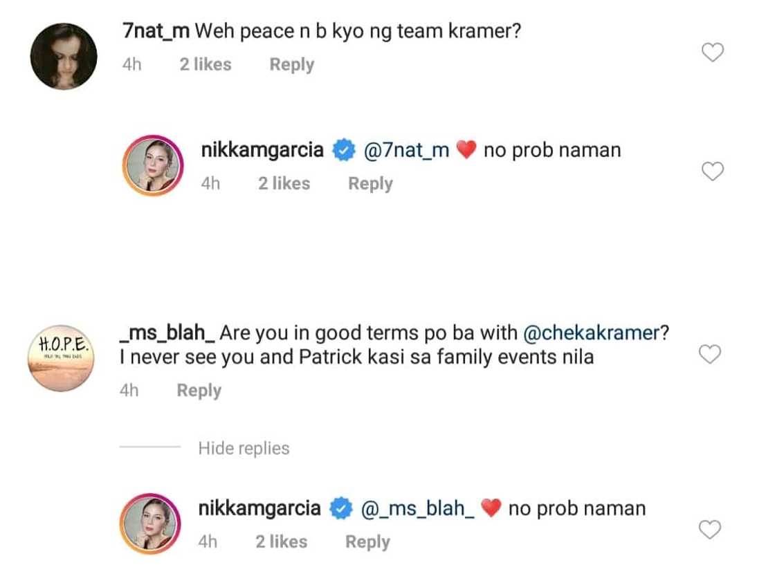 Nikka Garcia gives update on relationship with sis-in-law Cheska Garcia Kramer