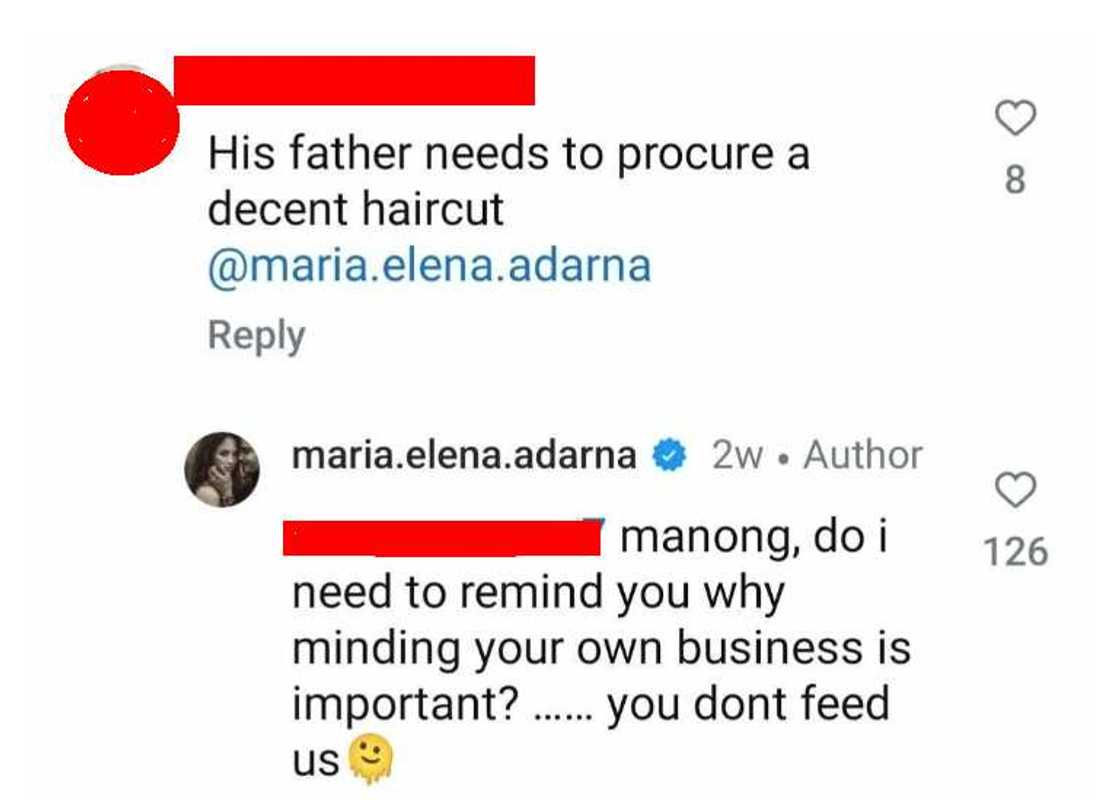 Ellen Adarna, sinagot ang netizen na pumuna sa haircut ni Derek Ramsay Ellen Adarna, sinagot ang netizen na pumuna sa haircut ni Derek Ramsay