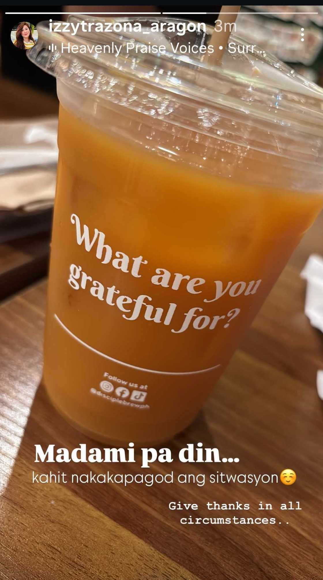 Izzy Trazona, sinagot ang "what are you grateful for?" sa gitna ng kontrobersiya sa pamilya