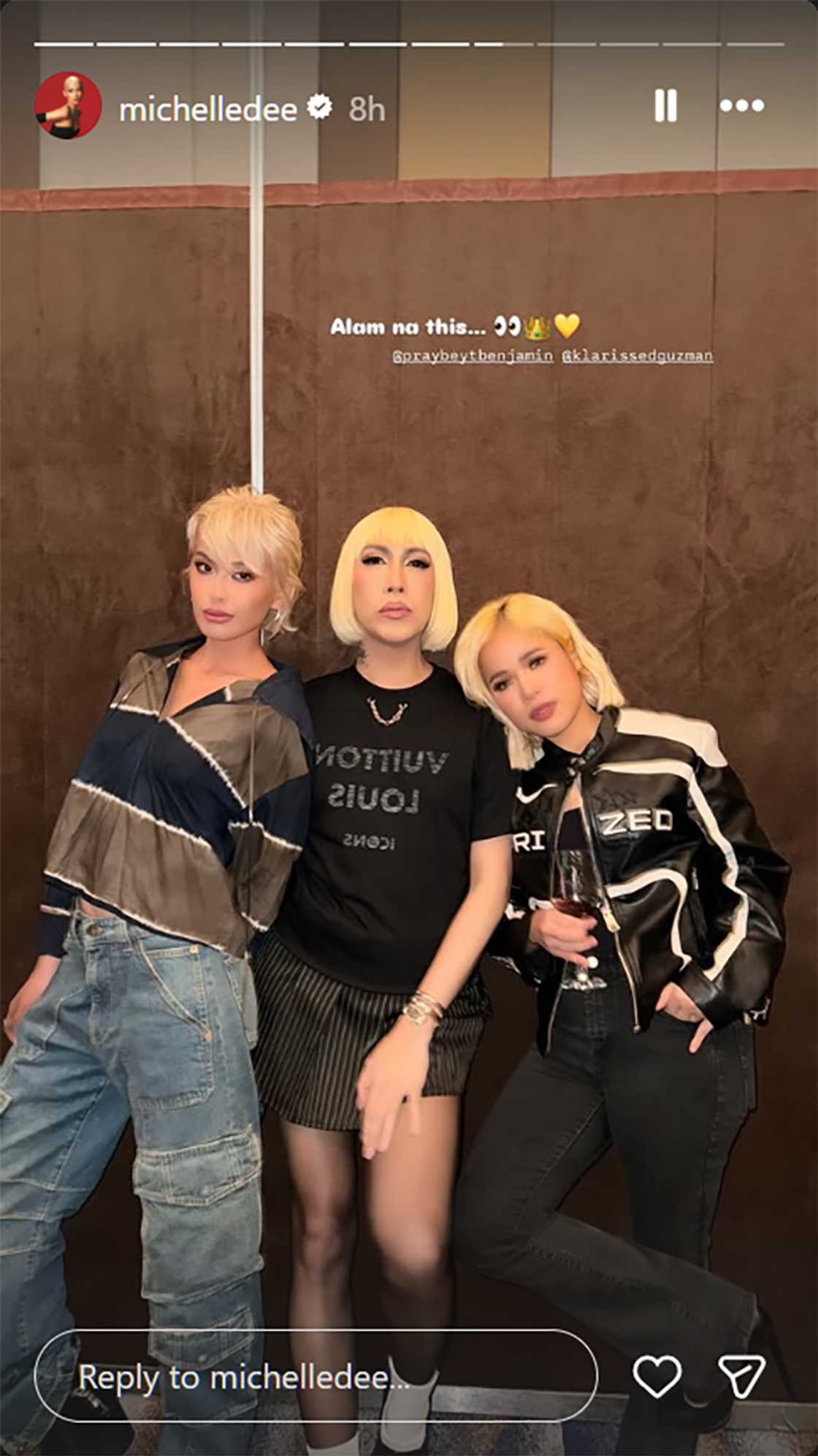 Michelle Dee’s post showing her with Vice Ganda and Klarisse De Guzman creates a buzz online Michelle Dee’s post showing her with Vice Ganda and Klarisse De Guzman creates a buzz online