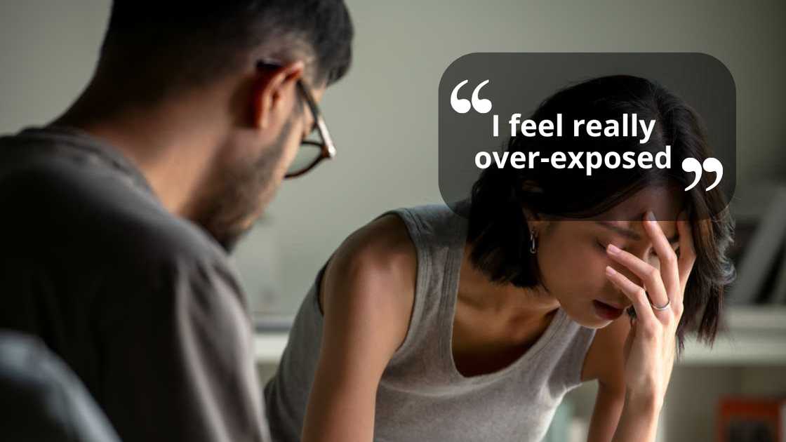 A couple arguing A couple arguing