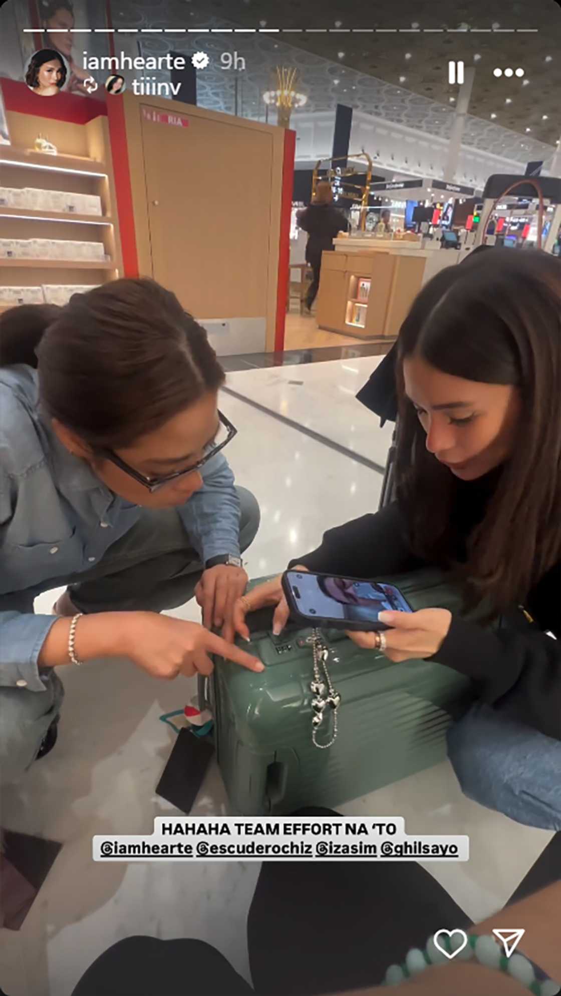 Heart Evangelista, na-stress, aksidenteng napalitan lock ng maleta Heart Evangelista, na-stress, aksidenteng napalitan lock ng maleta