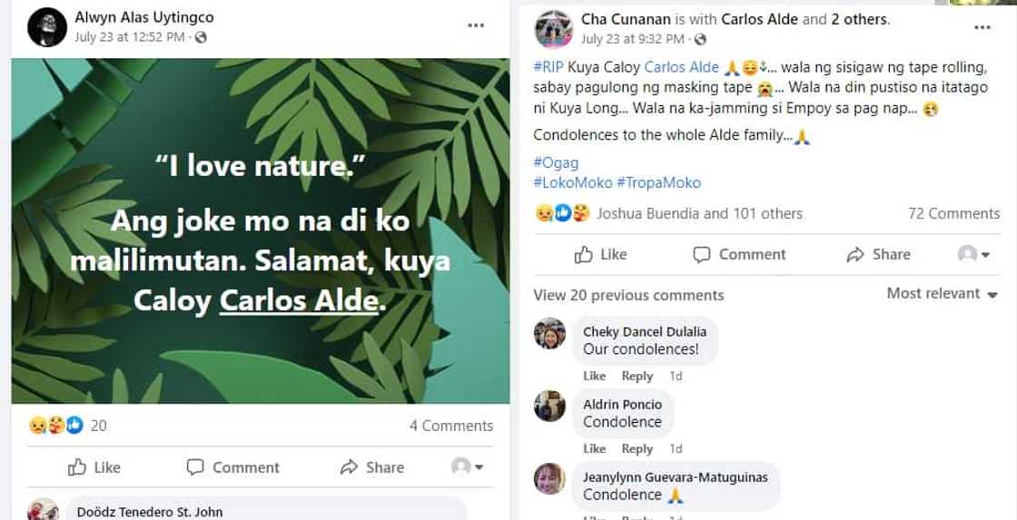 Rest in peace: Caloy “Ogag” Alde, pumanaw na sa edad na 60 Rest in peace: Caloy “Ogag” Alde, pumanaw na sa edad na 60