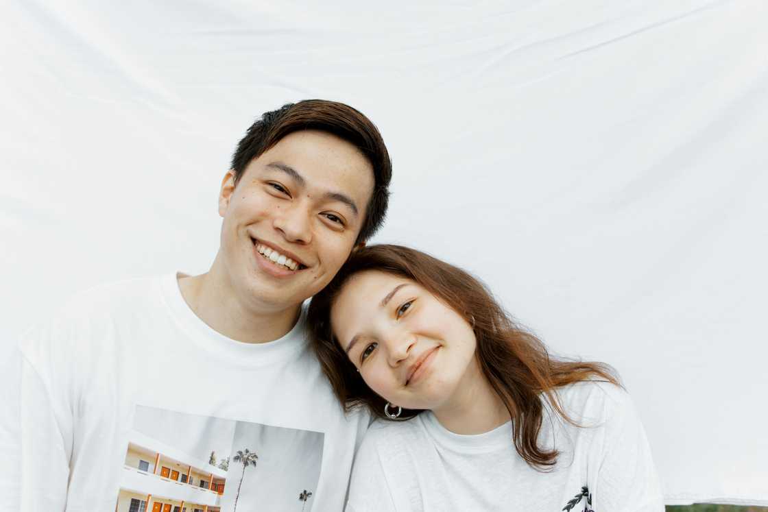 A happy couple A happy couple