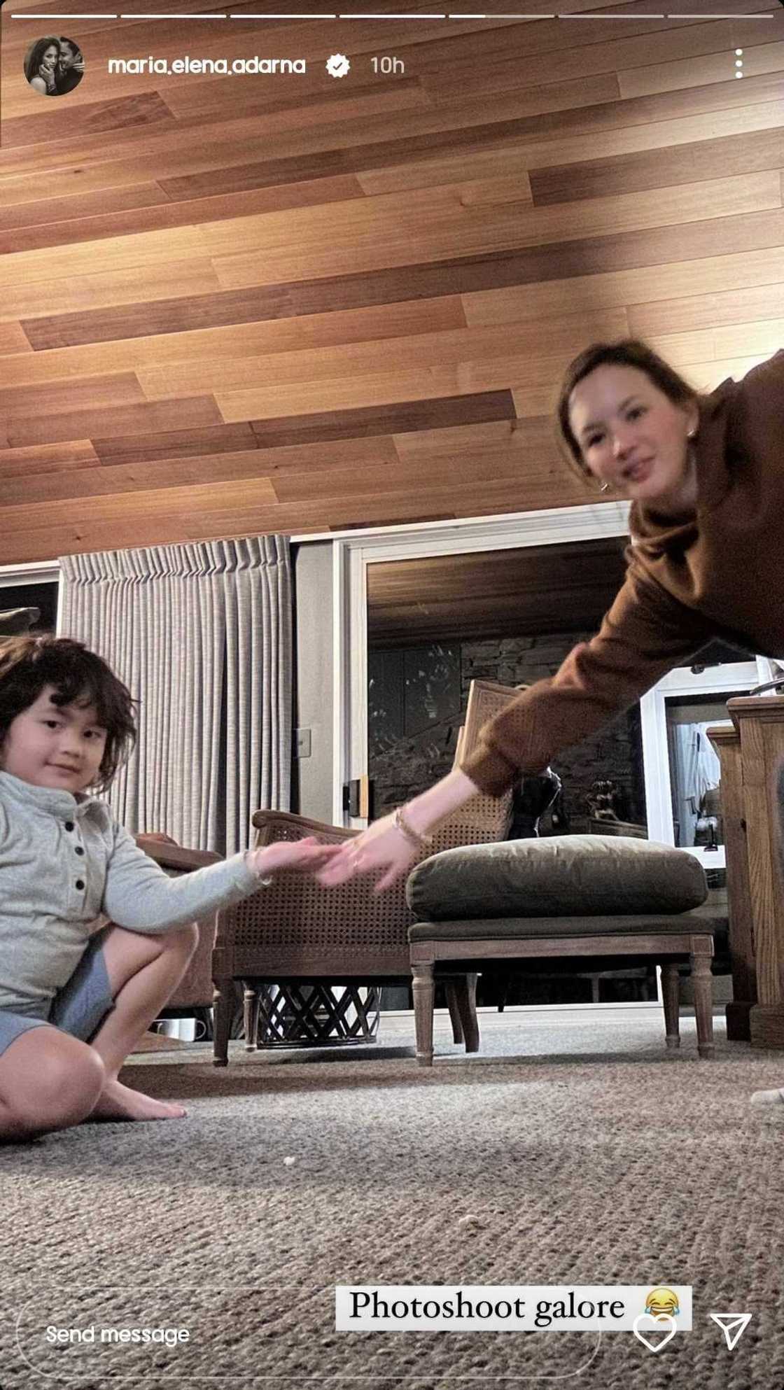 Ellen Adarna shares funny, adorable photos she took with Elias: “His idea”