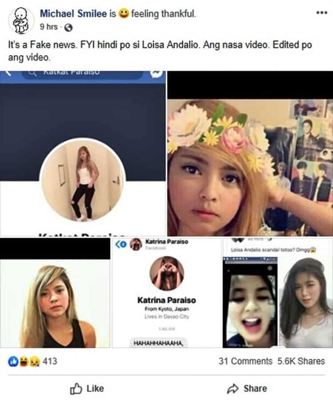 Meet Katrina Paraiso Simangan, alleged owner of Loisa's alleged 'video scandal'