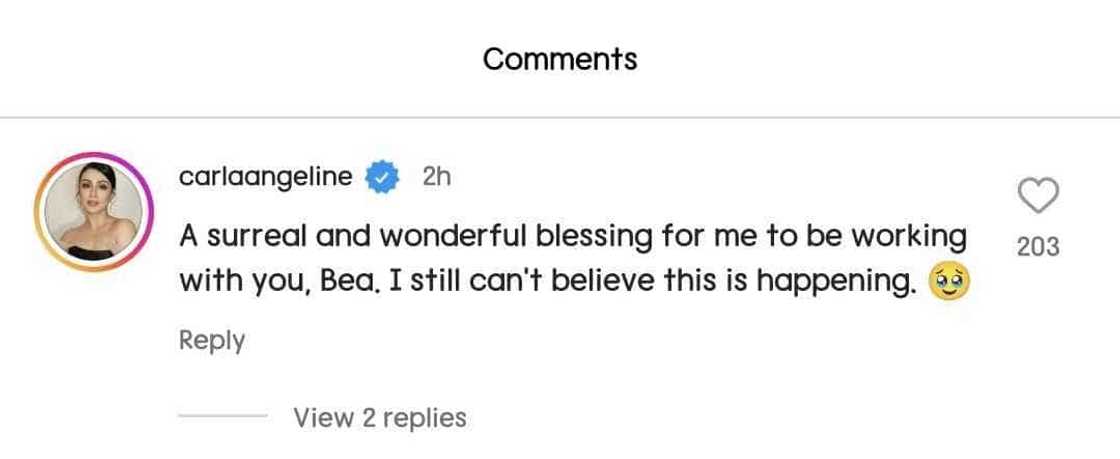 Carla Abellana, todo fangirl kay Bea Alonzo: "I still can't believe this is happening" Carla Abellana, todo fangirl kay Bea Alonzo: "I still can't believe this is happening"