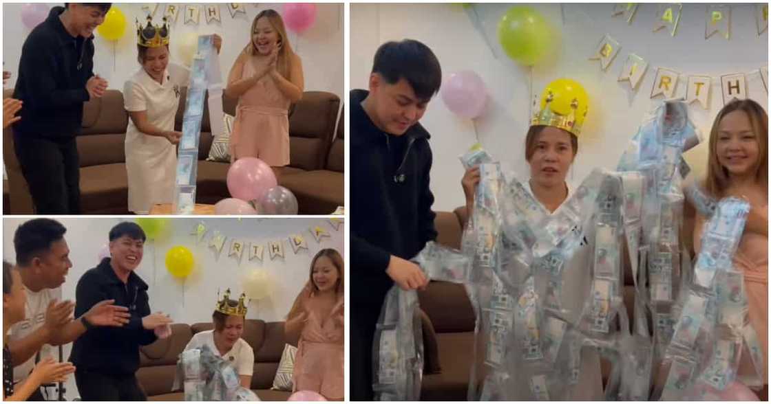 Kasambahay ni Keith Talens na si Yaya Jina, napatalon sa sorpresa ng mga amo sa kanya Kasambahay ni Keith Talens na si Yaya Jina, napatalon sa sorpresa ng mga amo sa kanya