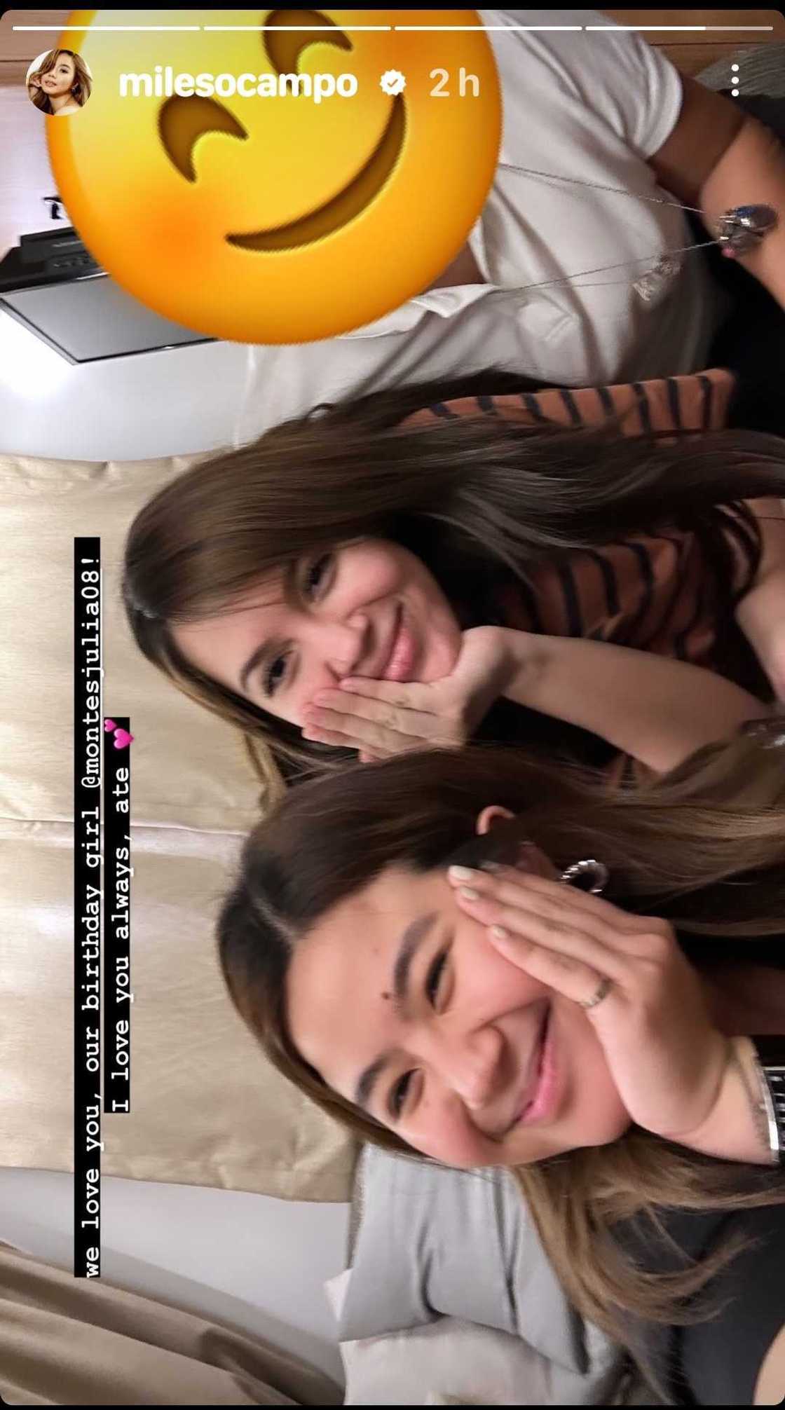 Miles Ocampo, may sweet na birthday message kay Julia Montes Miles Ocampo, may sweet na birthday message kay Julia Montes