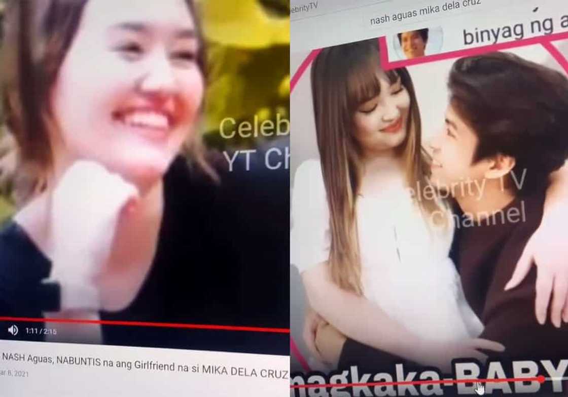 Nash Aguas tells netizens that he Mika Dela Cruz is not pregnant Nash Aguas tells netizens that he Mika Dela Cruz is not pregnant
