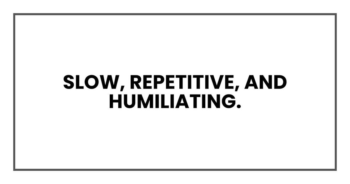 Recovery stripped me down.
