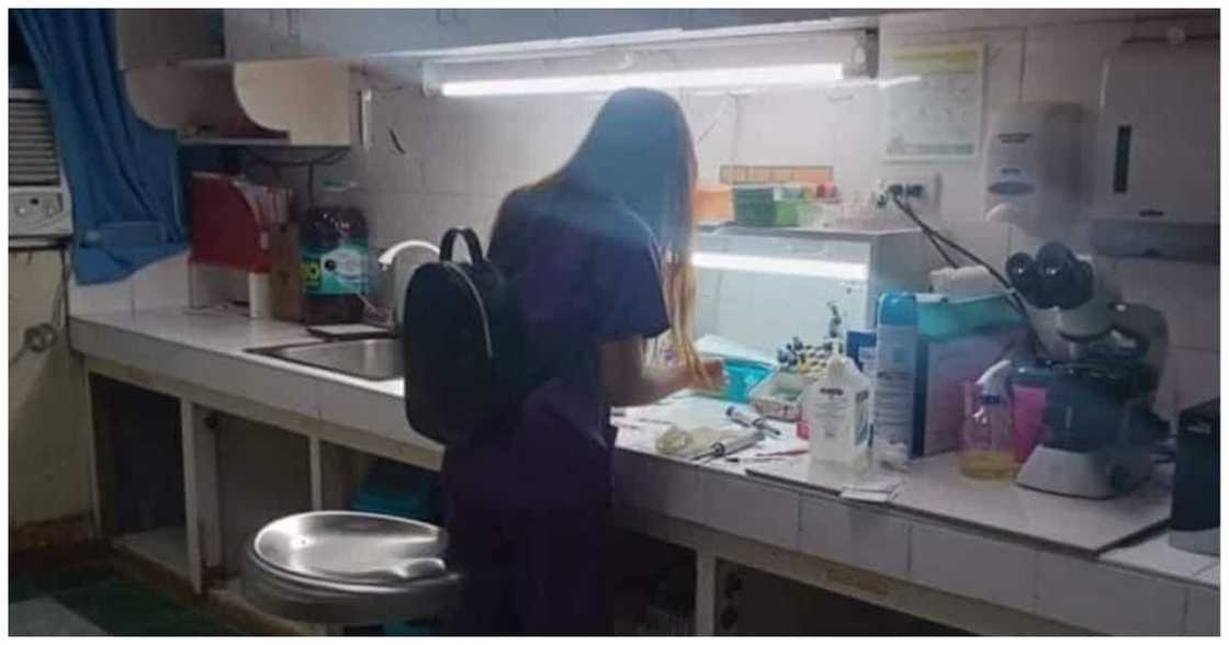Viral na MedTech na tinapos ang gawain kahit nasusunog na ang kalapit na gusali, hinangaan Viral na MedTech na tinapos ang gawain kahit nasusunog na ang kalapit na gusali, hinangaan