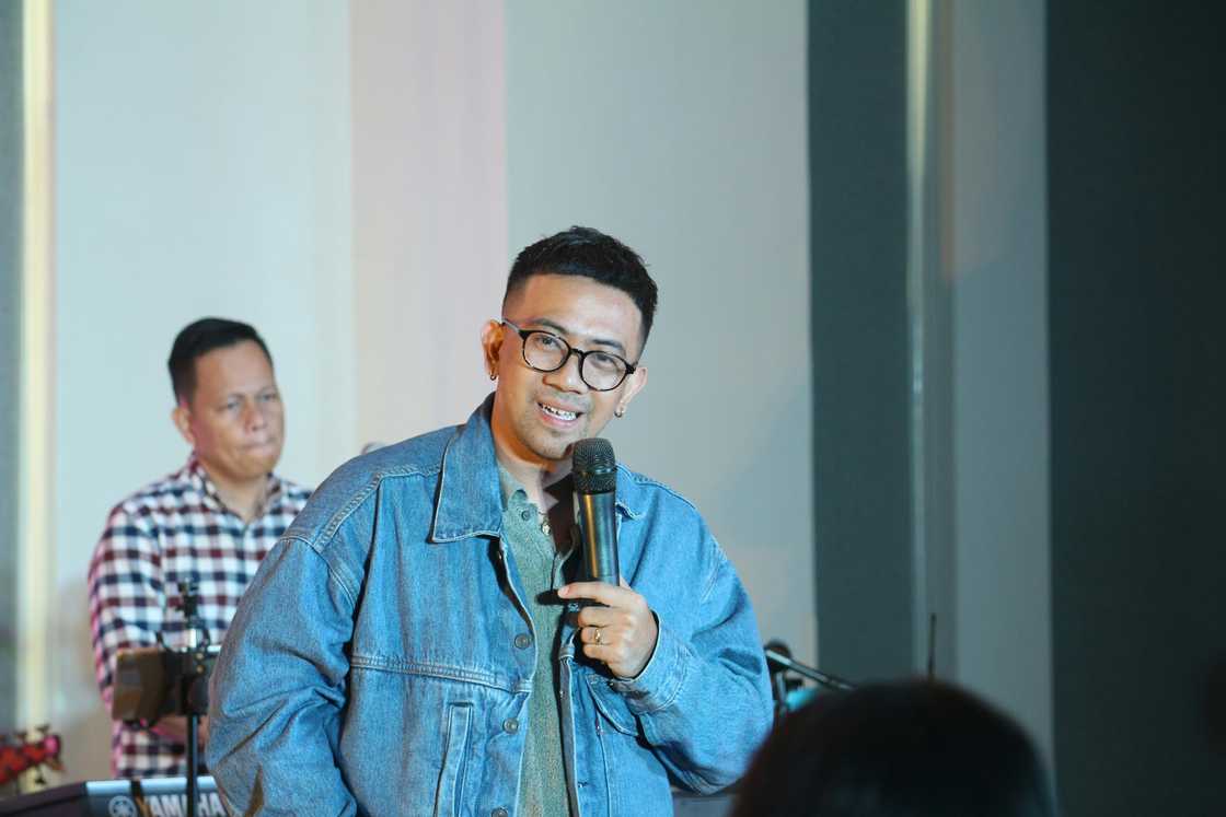 A man giving speech in a church A man giving speech in a church