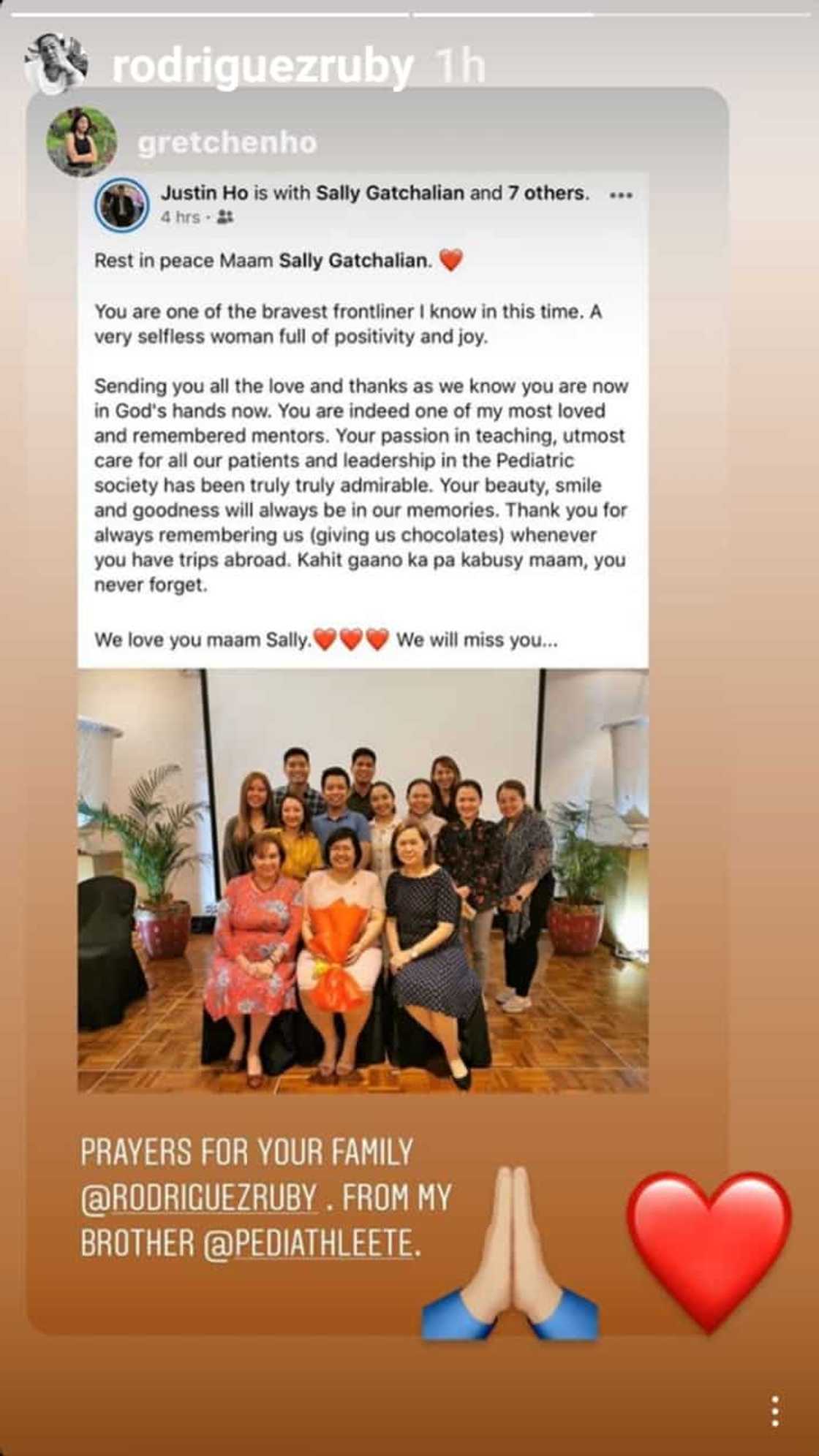 Celebrities mourns the death of Ruby Rodriguez’s sister due to COVID-19 Celebrities mourns the death of Ruby Rodriguez’s sister due to COVID-19