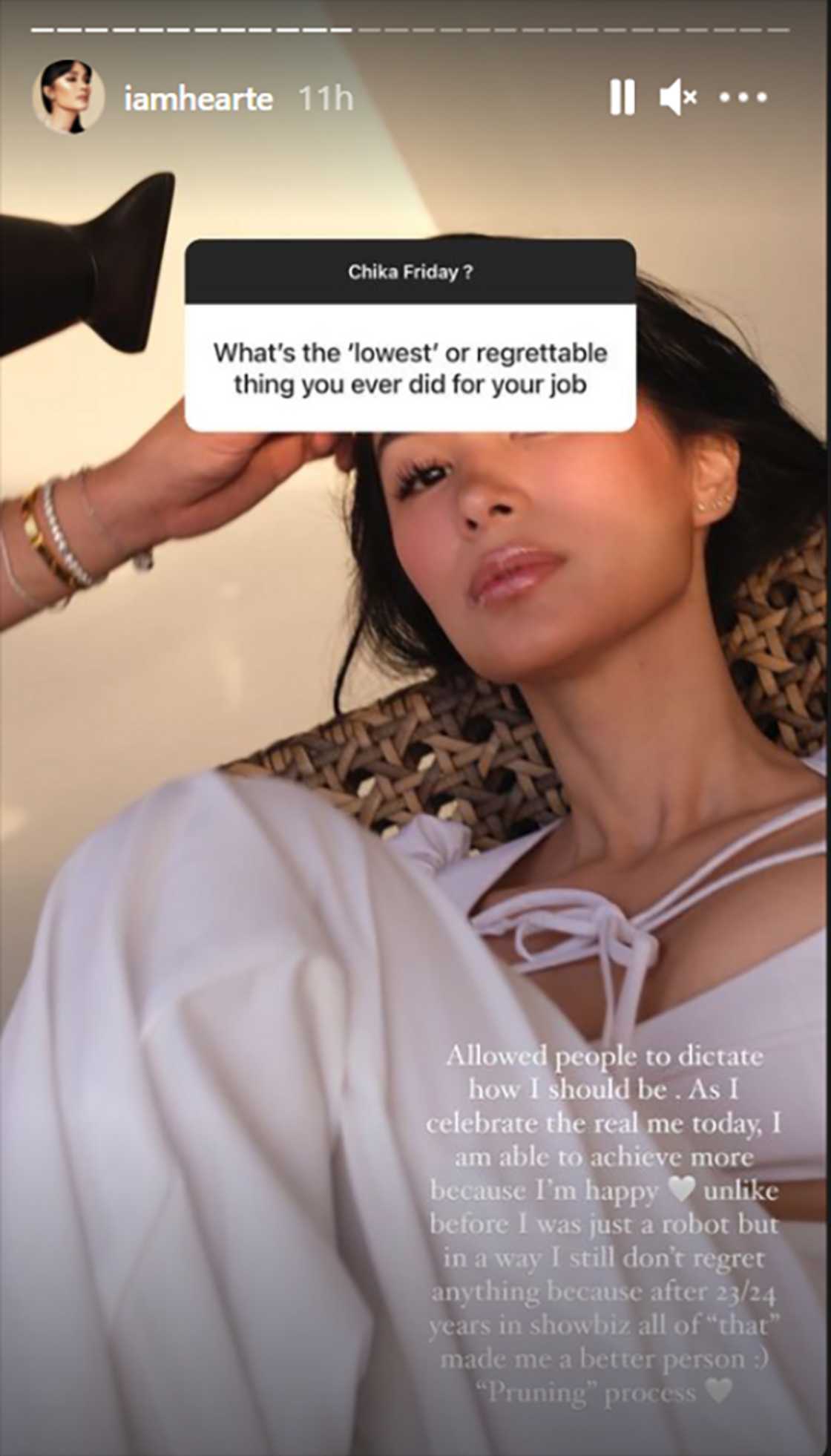 Heart Evangelista opens up about how she used to let other people dictate how she should be Heart Evangelista opens up about how she used to let other people dictate how she should be
