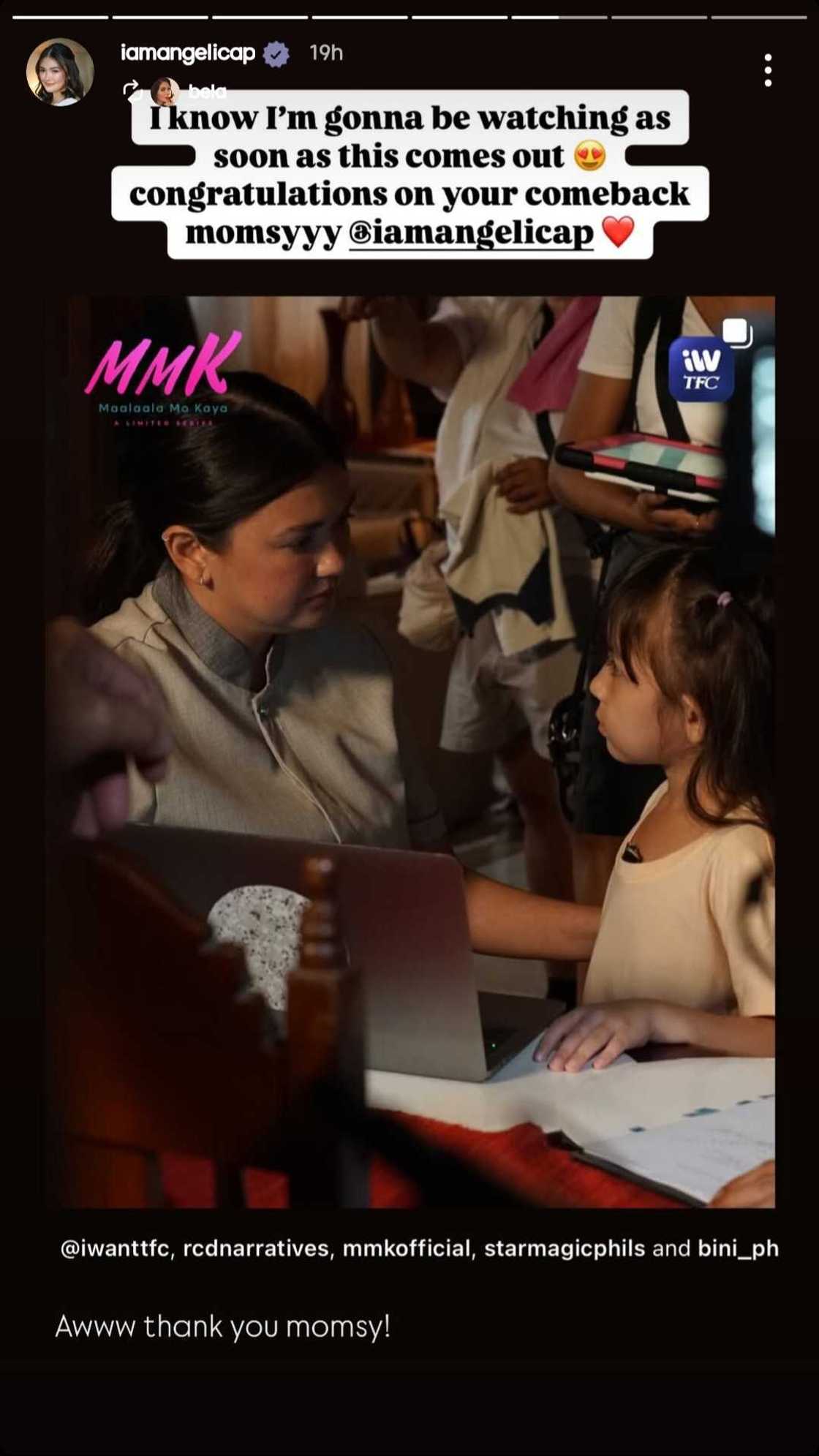 Palitan nina Julia Montes at Angelica Panganiban sa 'MMK' comeback ng huli, viral Palitan nina Julia Montes at Angelica Panganiban sa 'MMK' comeback ng huli, viral