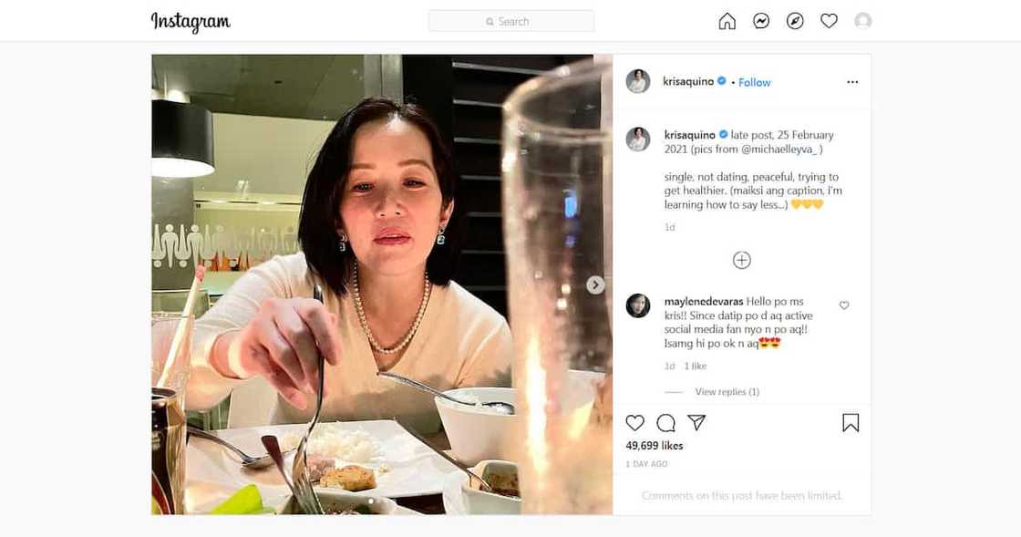 Kris Aquino deretsahang sinupalpal ang tsismis na siya umano’y nakikipag-date na naman