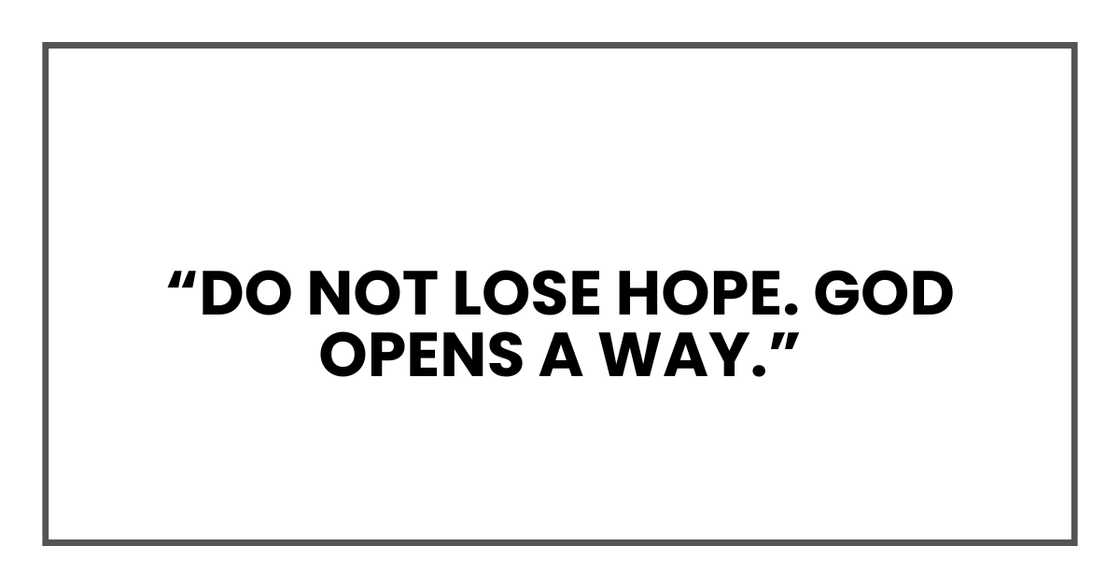 Mother's hope. Mother's hope.