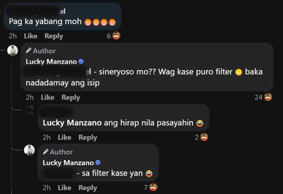 Luis Manzano, niresbakan netizen na binash siya dahil sa biro: “Sineryoso mo? Wag kasi puro filter!” Luis Manzano, niresbakan netizen na binash siya dahil sa biro: “Sineryoso mo? Wag kasi puro filter!”