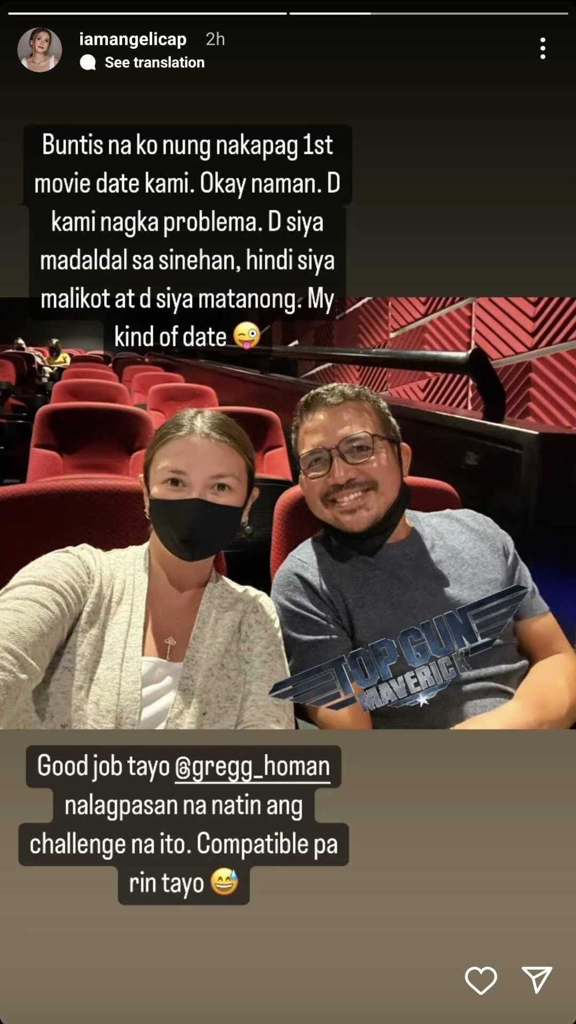 Angelica Panganiban, inaliw ang netizens sa "movie date" post niya kasama ang nobyo