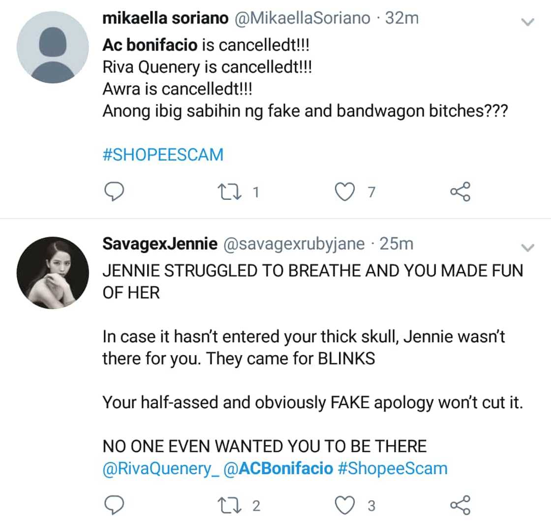 Netizens express anger at AC Bonifacio, Riva Quenery, and Awra for laughing at BLACKPINK's Jennie