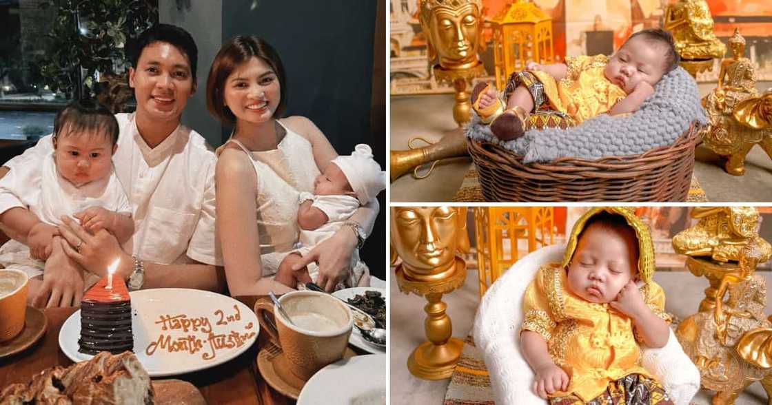Scottie Thompson, Jinky Serrano's son Austin's 2nd-month photoshoot warms hearts Scottie Thompson, Jinky Serrano's son Austin's 2nd-month photoshoot warms hearts