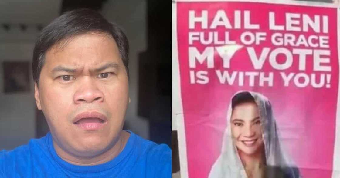 Ogie Diaz, umalma sa umano'y pekeng posters patungkol kay VP Leni Robredo Ogie Diaz, umalma sa umano'y pekeng posters patungkol kay VP Leni Robredo