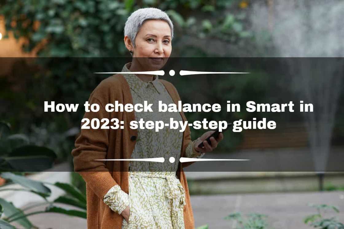 How to check your balance in Smart
