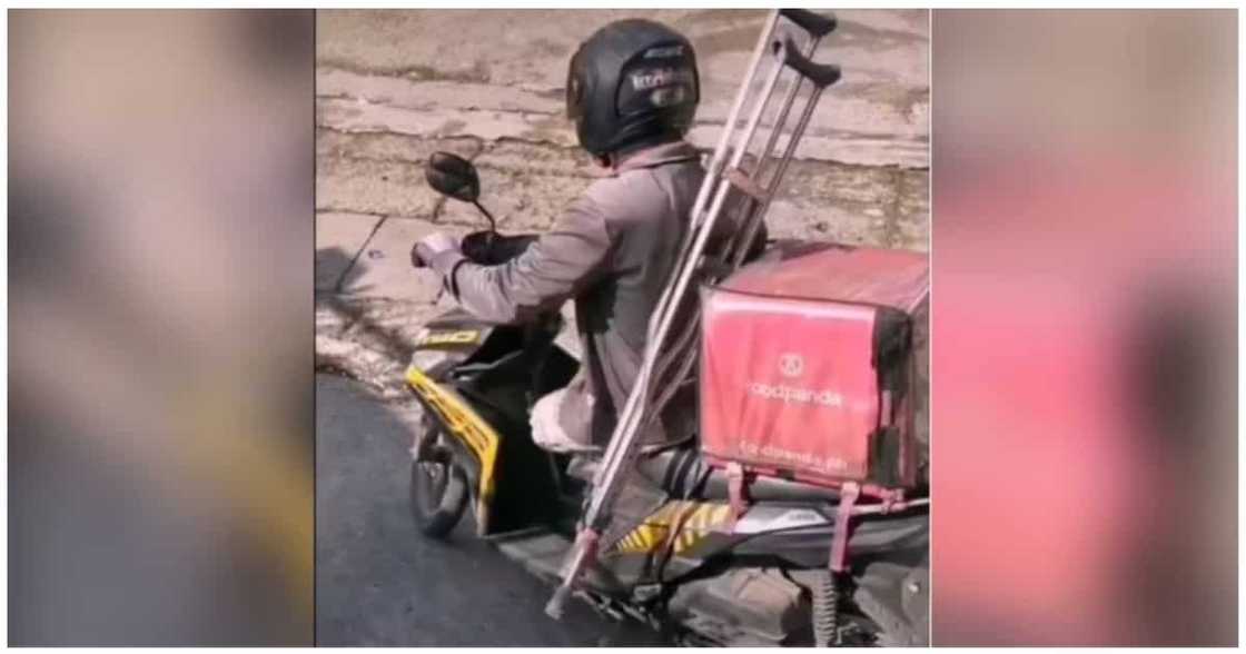 PWD na delivery rider, umani ng papuri mula sa mga netizens PWD na delivery rider, umani ng papuri mula sa mga netizens
