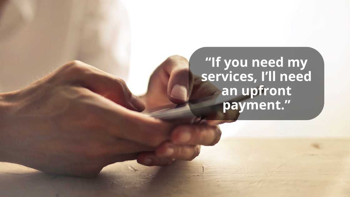 A man using a smartphone to text someone. A man using a smartphone to text someone.