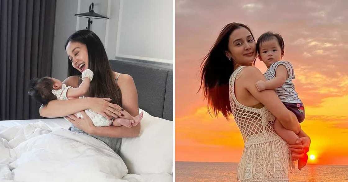 Kris Bernal, pagod at gutom tiniis dahil ayaw magpalapag si Baby Hailee Lucca: “Gutom na me”