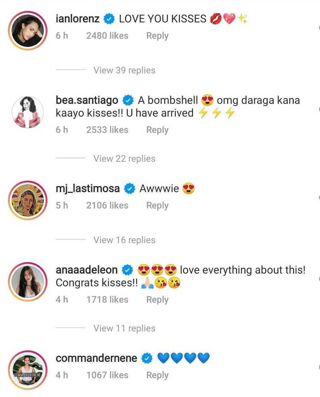 Kisses Delavin's latest IG posts after MUP stint receive comments from celebrities