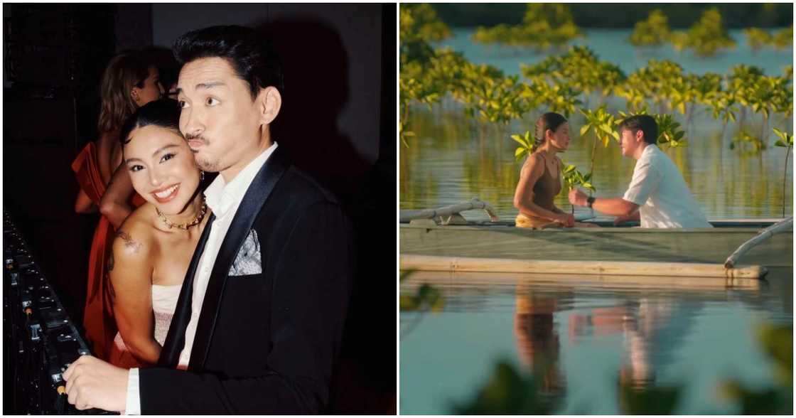 BF ni Nadine Lustre, napa-react sa 'Love, Siargao' snippets ng aktres kasama si Alden Richards