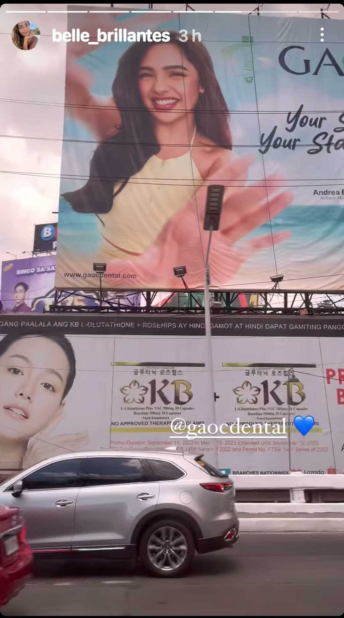 Ina ni Andrea Brillantes, ibinida ang billboards ng aktres sa EDSA: "I'm a proud mom"