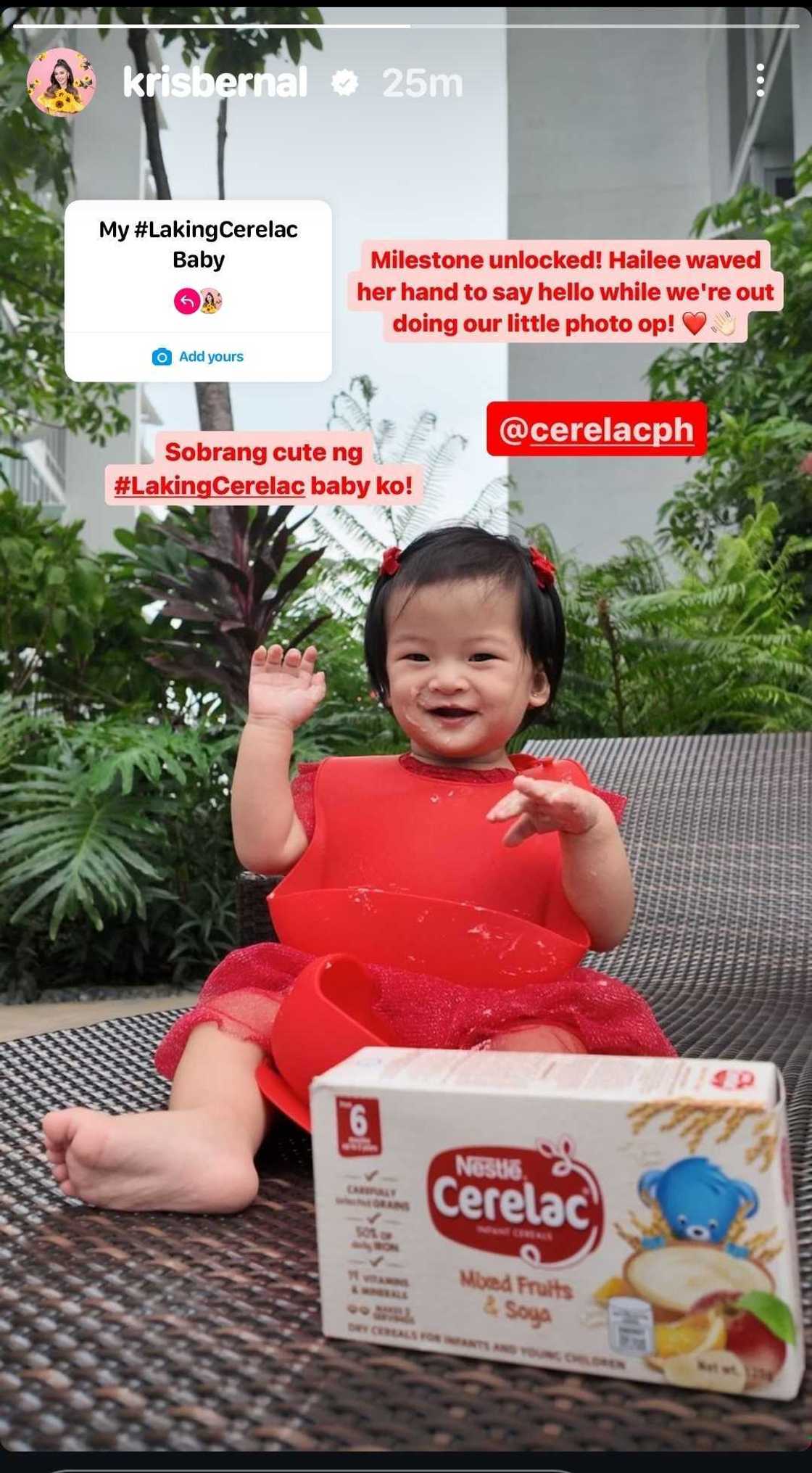 Kris Bernal, ibinida ang bagong milestone ni Baby Hailee Kris Bernal, ibinida ang bagong milestone ni Baby Hailee