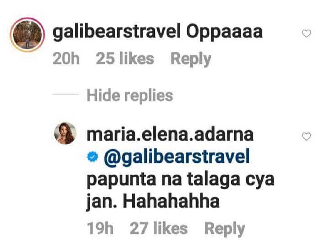 Ellen Adarna hilariously reacts to netizen who called Derek Ramsay “oppa”