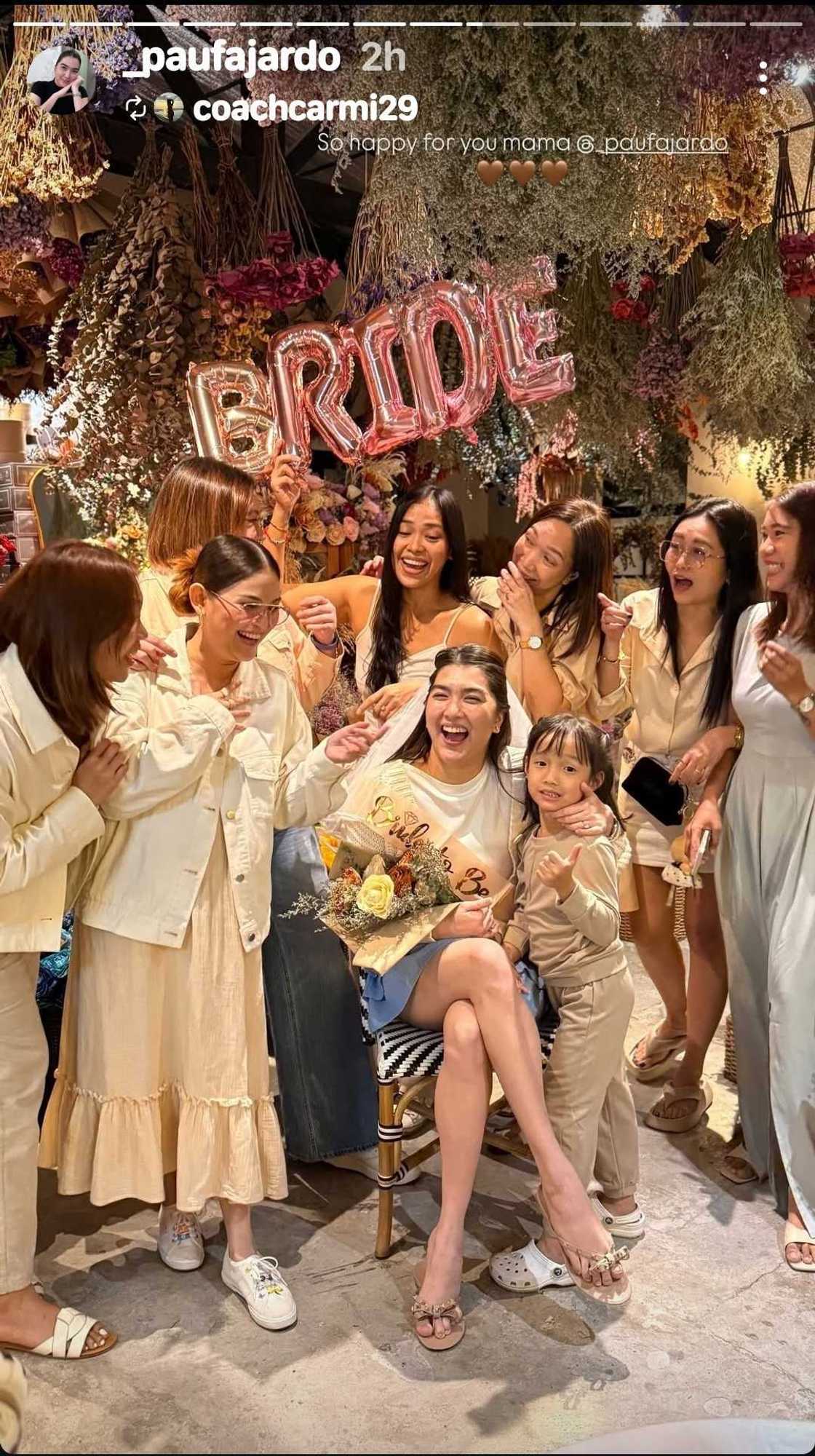 Bridal shower ni Pau Fajardo bago ang kasal, ipinasilip