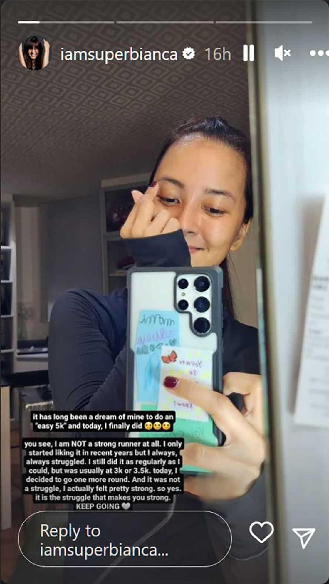 Bianca Gonzalez, natupad din ang pangarap na makatakbo ng "easy 5k"