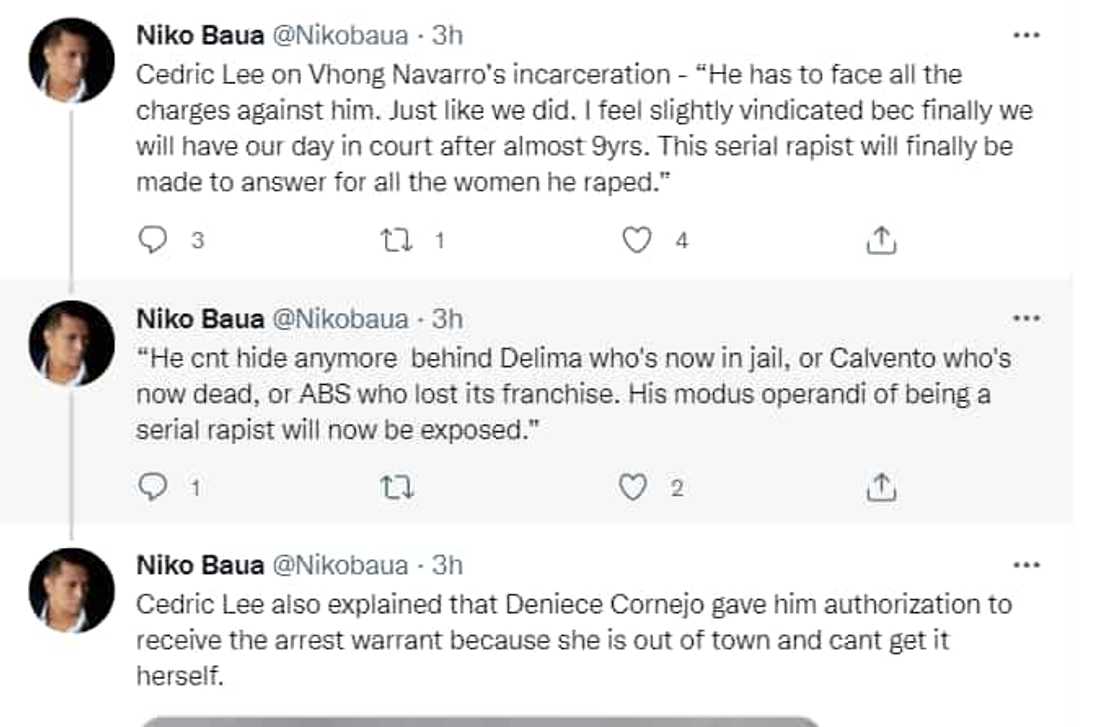 Cedric Lee sa pagkakakulong ni Vhong Navarro: “He can't hide anymore.." Cedric Lee sa pagkakakulong ni Vhong Navarro: “He can't hide anymore.."