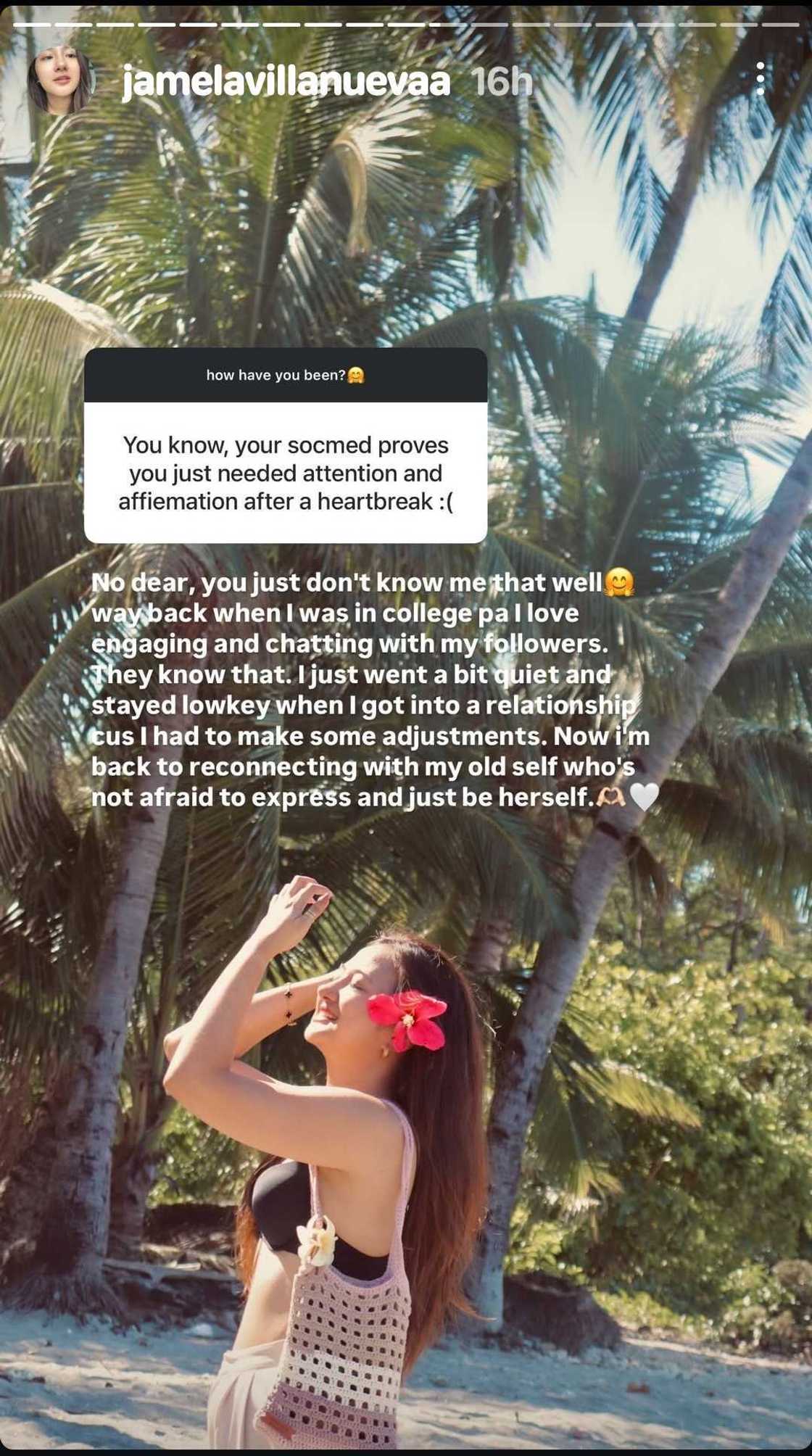 Jam Villanueva, may prangkang sagot sa nagsabing naghahanap lang siya ng attention at affirmation Jam Villanueva, may prangkang sagot sa nagsabing naghahanap lang siya ng attention at affirmation